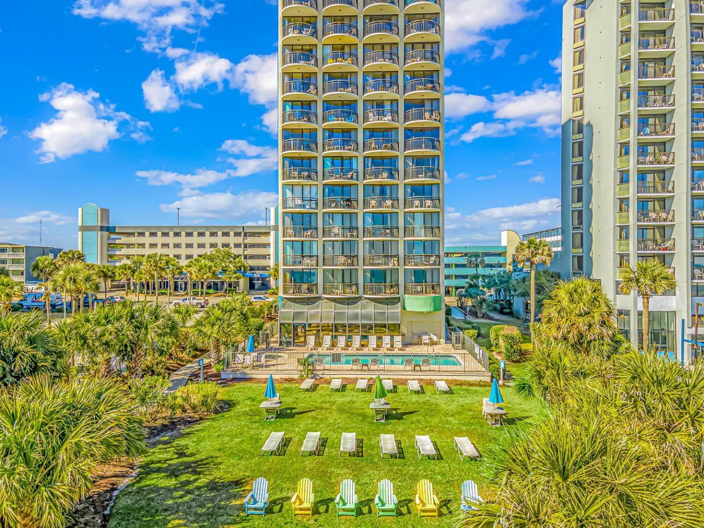 Ocean View Double Suite! Sleeps 4 Meridian Plaza 705 Myrtle Beach Exterior photo